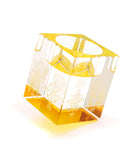 8 Auspicious Objects Candle Holder (Yellow)