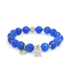 Sky Raven Charm Bracelet with Blue Agate