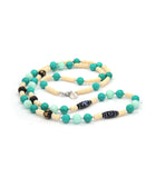 3 Eyed & Hotu Dzi with Black Onyx Mantra Beads Necklace
