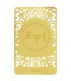 Bodhisattva for Ox & Tiger (Akasagarbha) Printed on A Card In Gold
