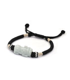 Jade Pi Xie with Black String Bracelet