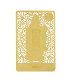 "Fuk Luk Sau" Three Star Gods Gold Card to Attract Health, Wealth and Happiness