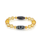 9 Eye Dzi Bead with Heaven Dzi Bead for Success Completion