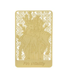 Healing Deer Gold Wallet Card