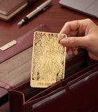 Healing Deer Gold Wallet Card