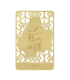 Laughing Buddha Gold Wallet Card