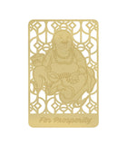 Laughing Buddha Gold Wallet Card