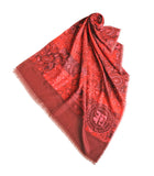 Red Protection Paisley Shawl