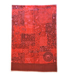 Red Protection Paisley Shawl