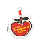 Peace & Happiness Apple Canvas Pouch