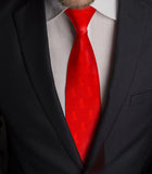 Red "HUM" Tie with Popularity Amulet