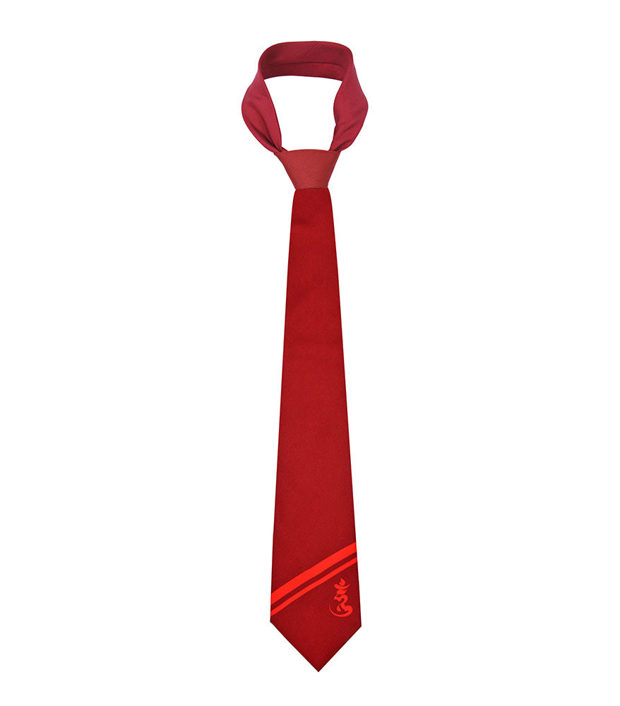 Red "HUM" Tie with Success Amulet