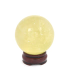 Honey Calcite Ball with Stand