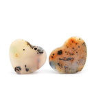 Pair of Water Agate Hearts