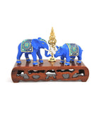Elephant & Rhinoceros with Ksitigarbha Staff
