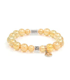 Heart Sutra & Omani Mantra with Golden Growing Mermaid Glass Bracelet