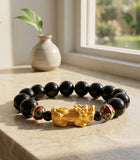 Pi Xie Charm & Cloisonne Beads for Wealth & Protection