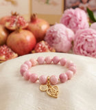 Queen Conch Shell with Double Happiness Charm (囍) Bracelet