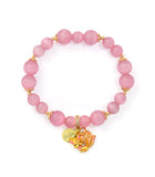 Nine-Tailed Fox Charm Bracelet with Cat's Eye