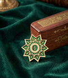 Green Tara Protection Wheel Brooch