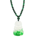 Natural Kuan Yin Jadeite Pendant Necklace (with Certificate)