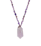 Amethyst Necklace with Amethyst Double Point & Wealth Tree Charm