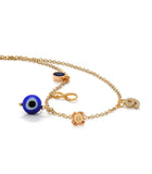 Period 9 Wealth Necklace with Evil Eye Charm