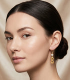 Gift of Gold - Infinity Sign Earring with Zircon