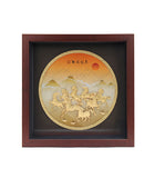 24K Gold-Plated 8 Frolicking Horses Plaque