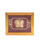24K Gold-Plated Wedding Couple in Gold Plaque