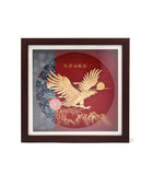 24K Gold-Plated Soaring Golden Eagle Plaque