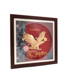 24K Gold-Plated Soaring Golden Eagle Plaque