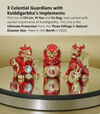 3 Celestial Guardians with Ksiddigarbha's Implements