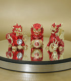 3 Celestial Guardians with Ksiddigarbha's Implements