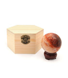 Red Agate Sphere with Stand (30mm)