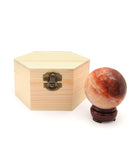 Red Agate Sphere with Stand (50mm)