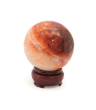 Red Agate Sphere with Stand (50mm)