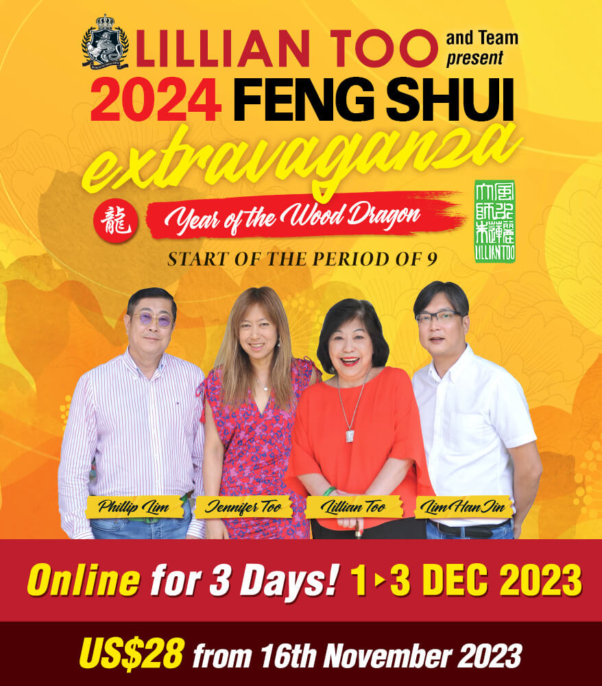 Ticket for Lillian Too's Online Feng Shui Extravaganza 2024