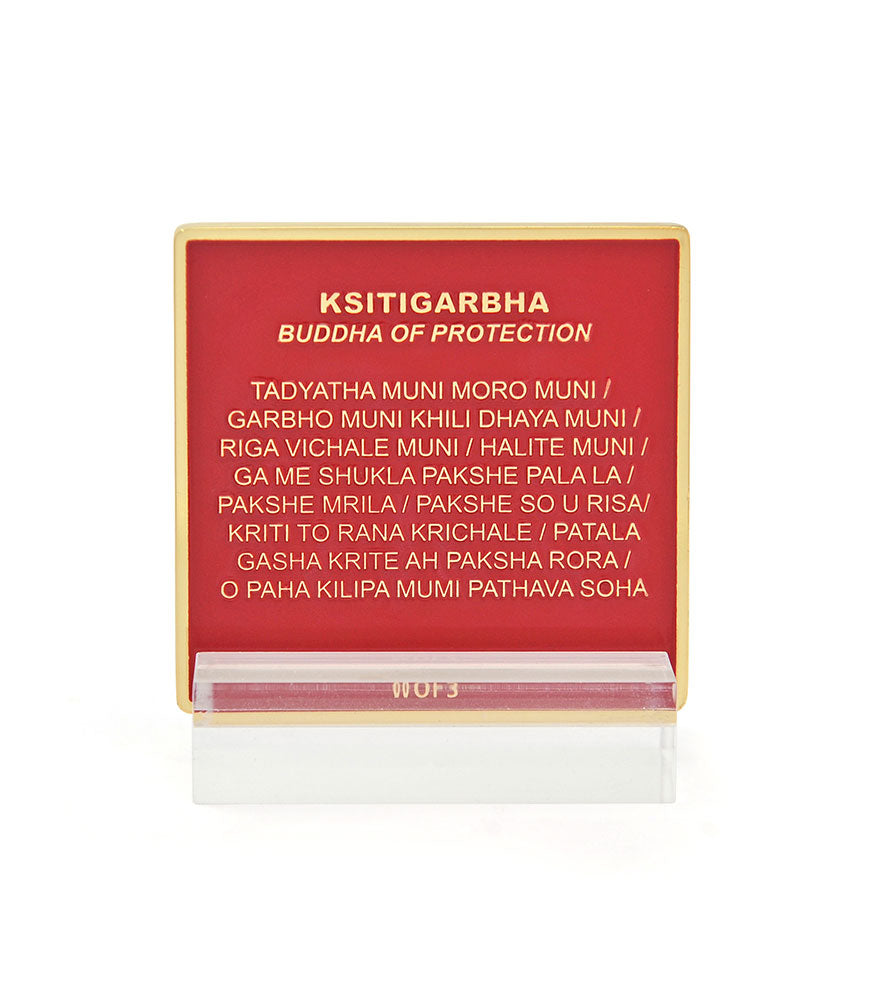 Ksitigarbha, Buddha of Protection Mini Plaque