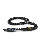 Money Hook Dzi with Black Onyx Necklace