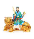 Bejewelled Trio of Tigers with Wealth Gods
