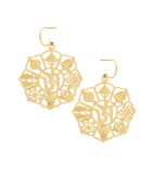 Gift of Gold - 8 Auspicious Objects Earring (L)