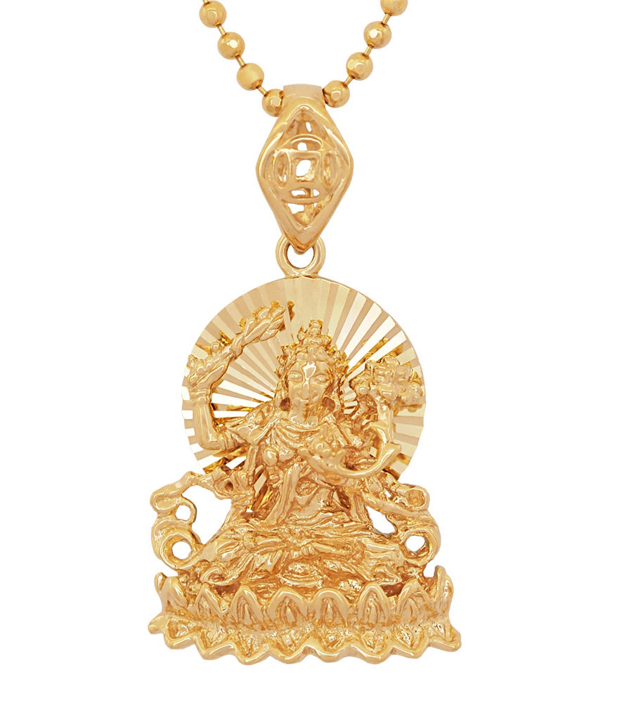 Gift of Gold - Manjushri Buddha Pendant