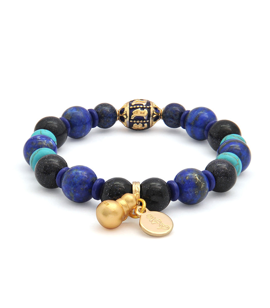 Lapis Lazuli Wu Lou Bracelet for Overcoming #2 Star