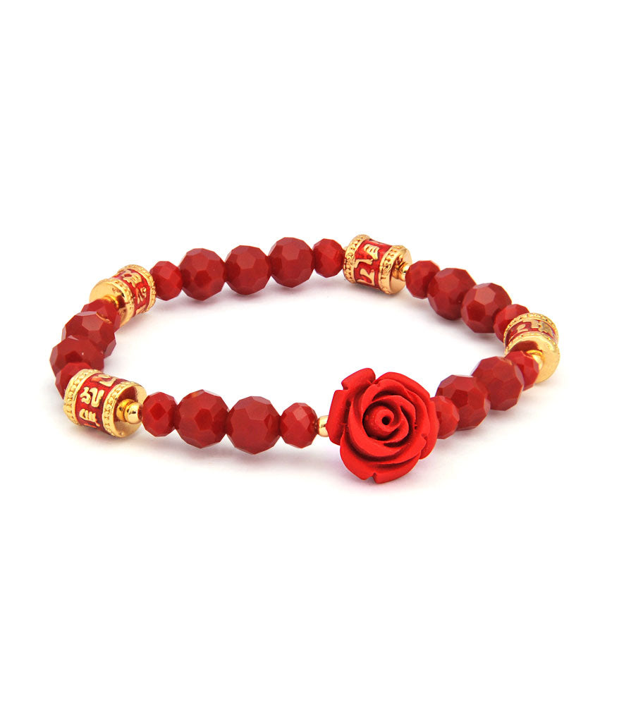 Red Crystal Bracelet for Activating Romance Potential