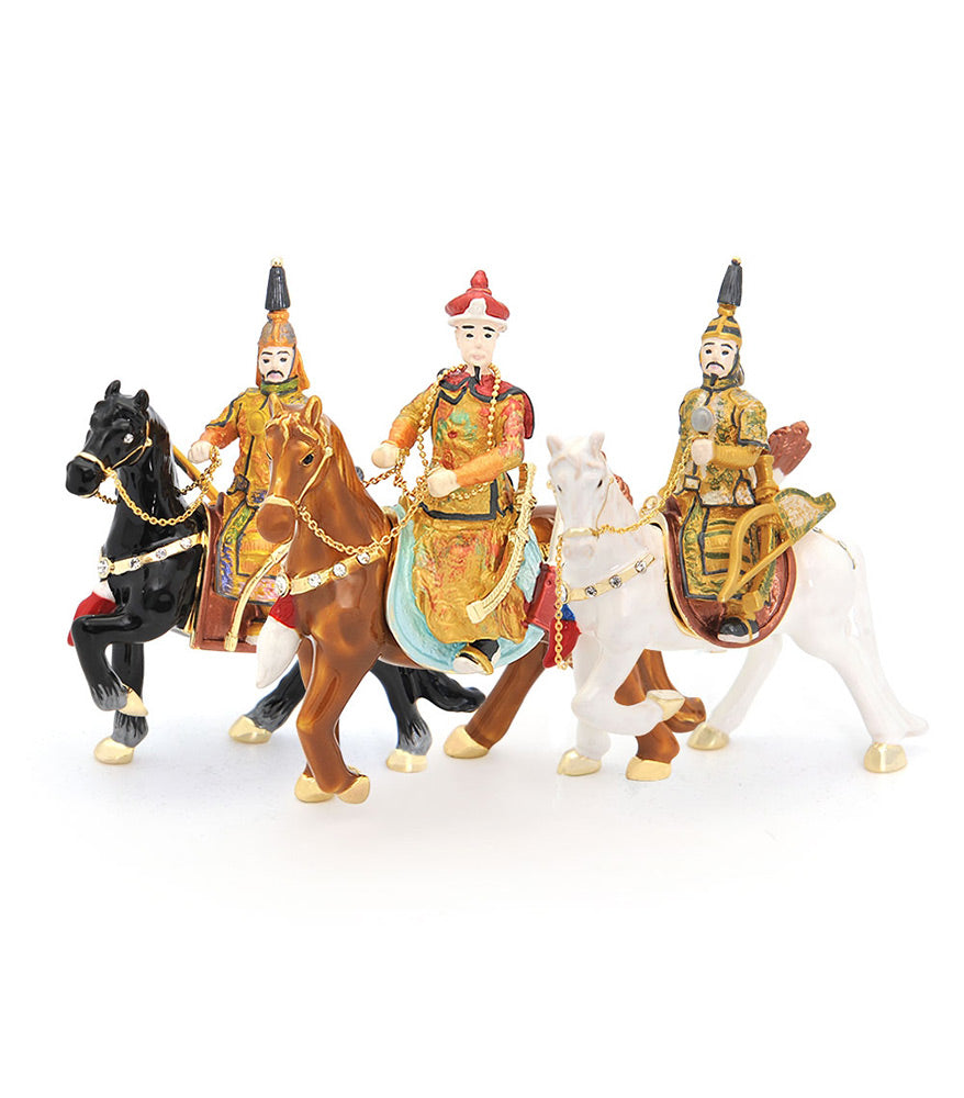 3 Great Emperors on Horseback