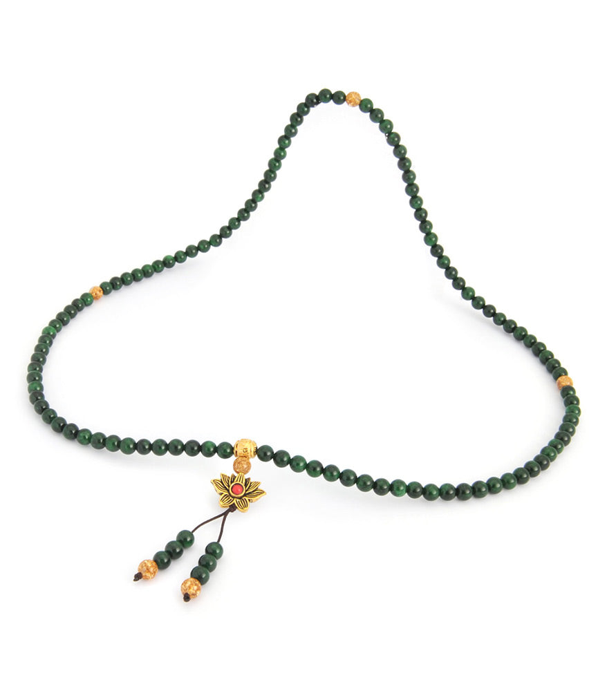 Jade Mala (6MM) + Free Chant A Mantra Booklet