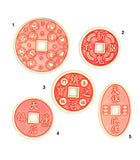 Protection and Blessing Amulet Coins (Set of 5 Coins)
