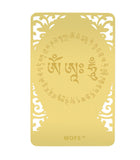 Bodhisattva for Rat (Avalokiteshvara) Printed on A Card In Gold
