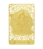 Bodhisattva for Rabbit (Manjushri) Printed on A Card In Gold